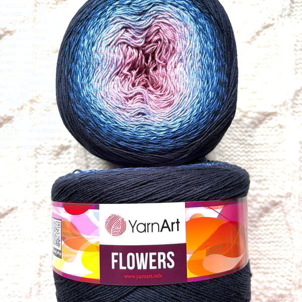 1 cake x 250g YarnArt Flowers Yarn Cake - Colour 273 : Cotton Blend