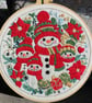 A family of snowmen.