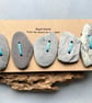 Handmade sea slate buttons