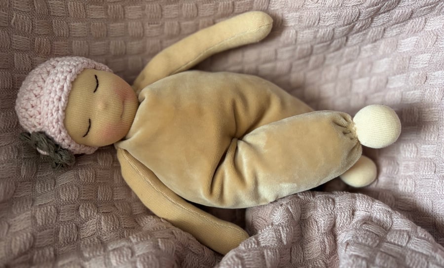 Handmade soft body Waldorf baby doll