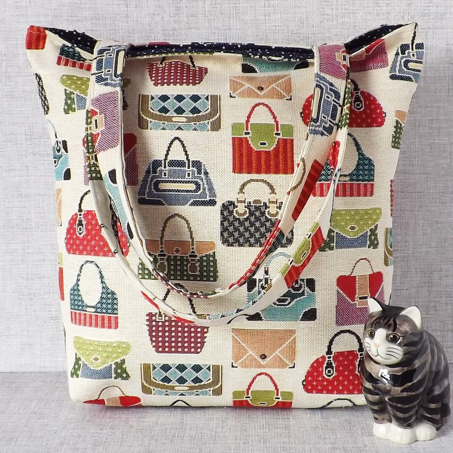 Tote bag, shopping bag, handbag design.