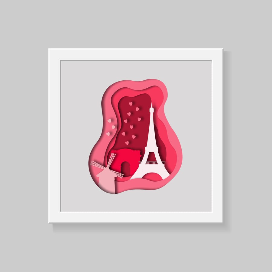 Paris Wall Art Print, Travel wall art collection