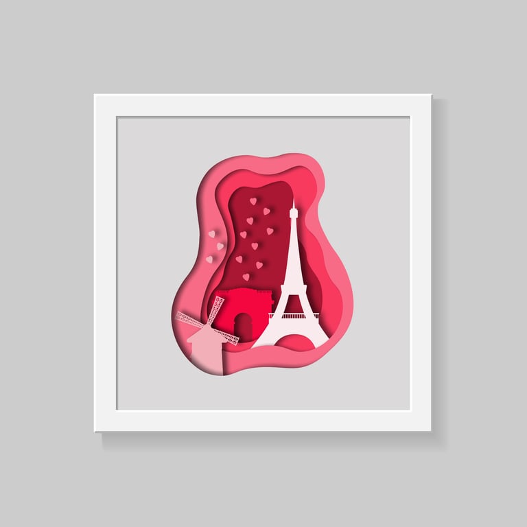 Paris Wall Art Print, Travel wall art collection