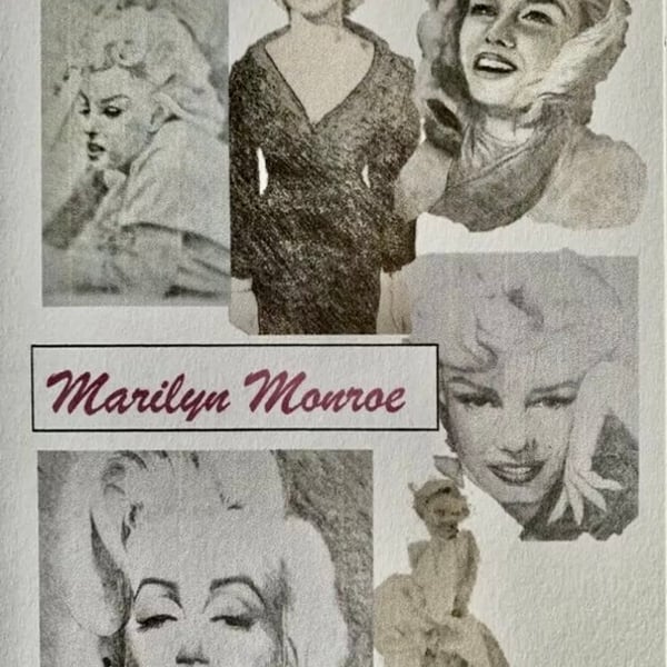 Marilyn Monroe Black and white montage