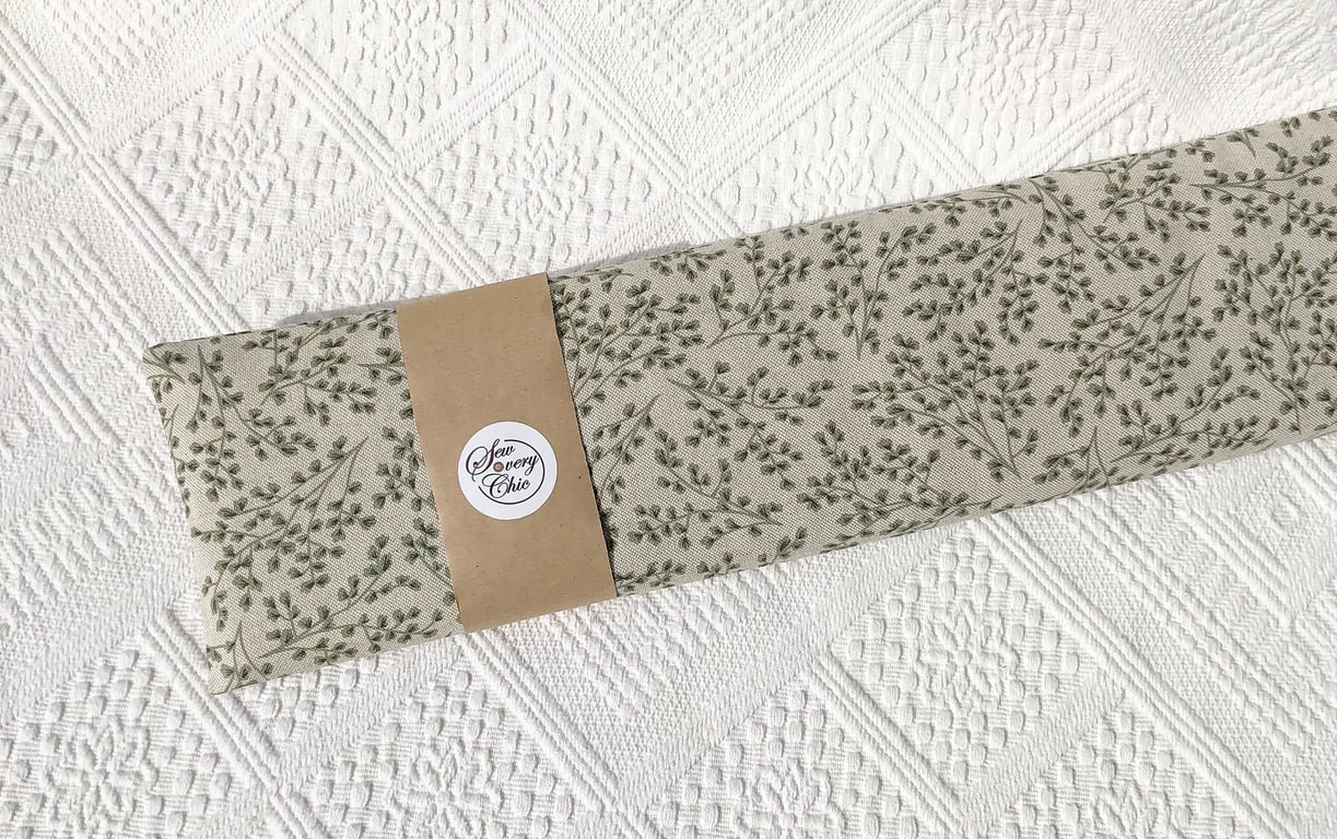 Microwave Wheat Bag I Green Leaves design 50cm I lavender heat bag 