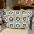 Hand crocheted slouch bag