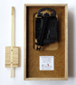 Rectangular Pendulum Wall Clock in burr madrone and sycamore with inlaid squares - Image 4