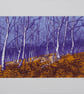 Winter Birch, original hand-pulled screen print - Image 1