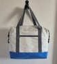Large Upcycled Sailcloth Travel Bag – Zipped Weekender and Carryall Tote - Image 1