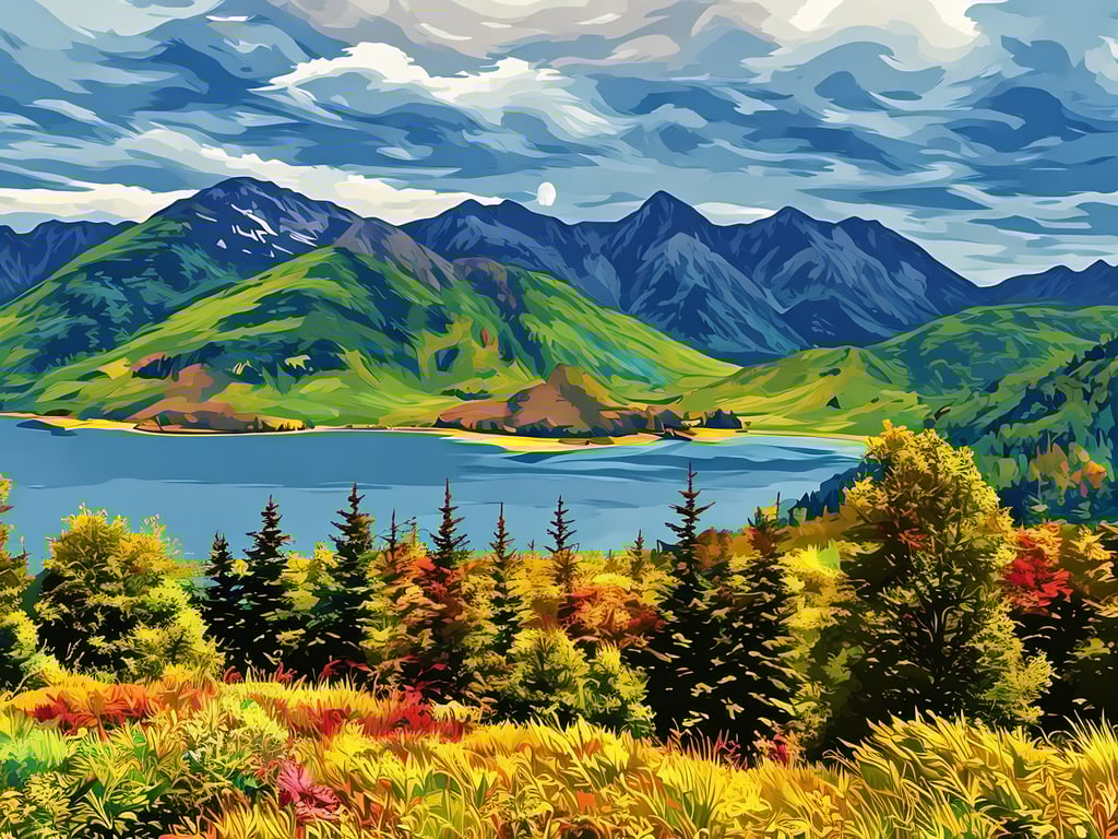 A4 Print Loch Ness Scotland 