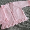 16" Baby Girls No Rib Cardigan