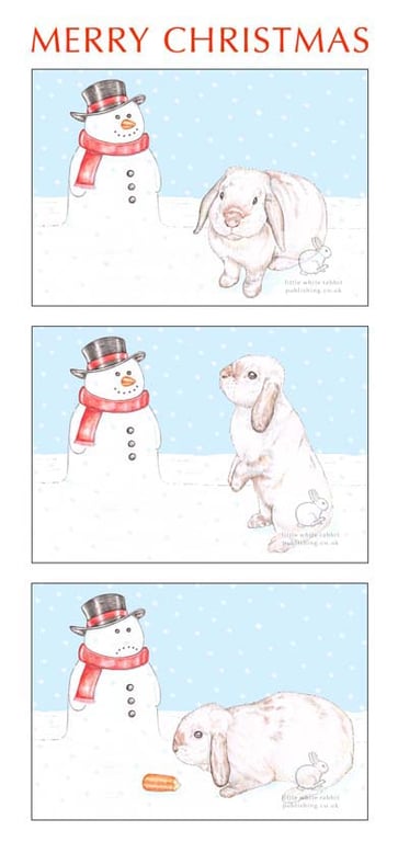 Beattie and the story of the carrot - Christmas Card