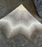 White and taupe baby blanket, crocheted baby blanket, newborn gift, unisex - Image 5
