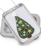 Christmas decoration, 3D tree in a little tin,  - Image 2