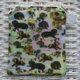 Sausage Dog Themed Coin Purse or Card Holder.