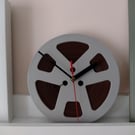 Unique Wall Clock upcycled from a 1970s Reel To Reel Tape 