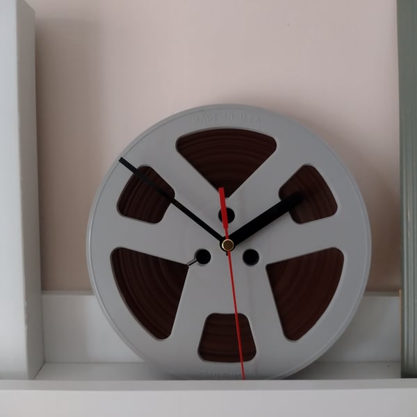 Unique Wall Clock upcycled from a 1970s Reel To Reel Tape 