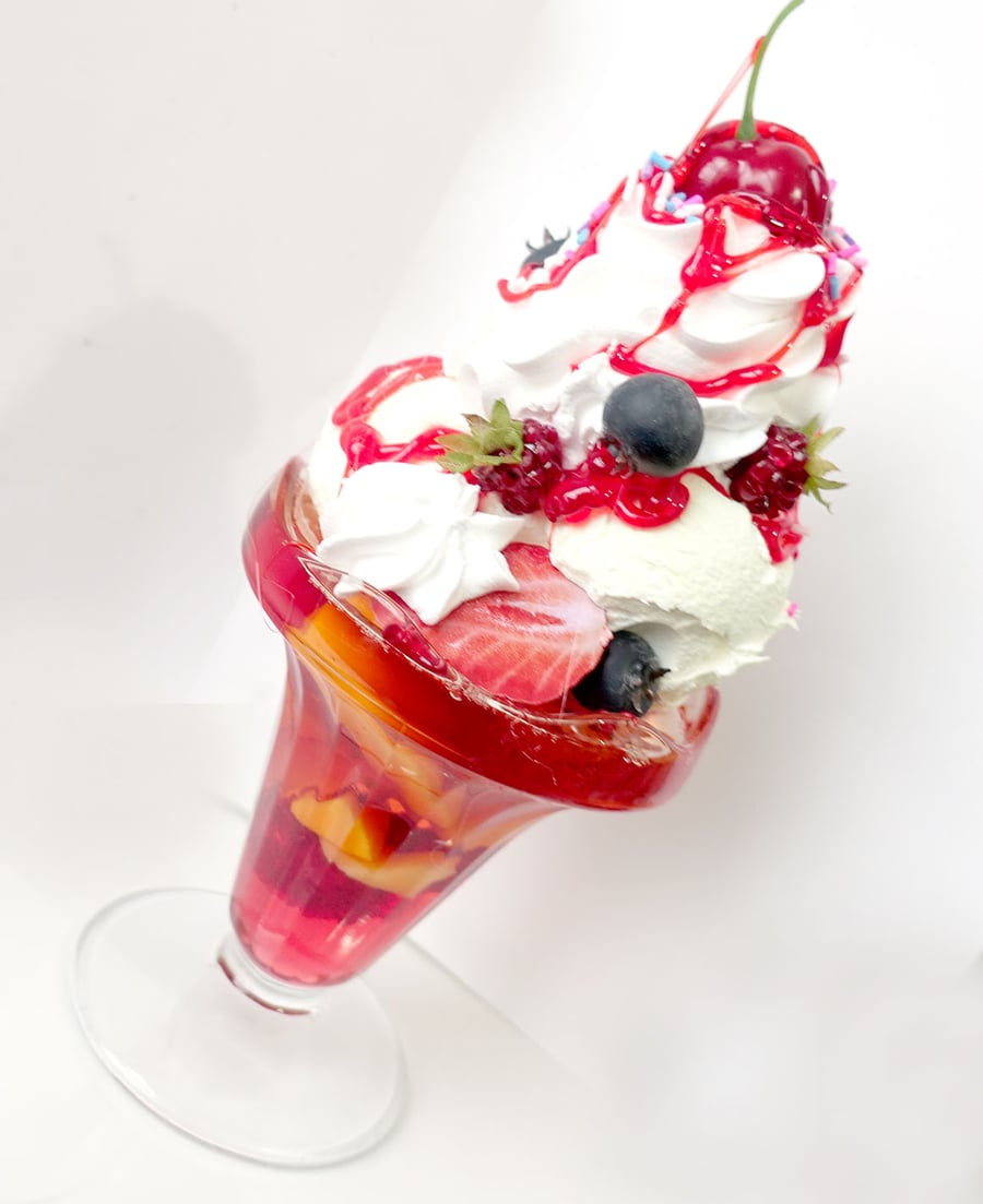 Fake Food Art Jelly Sundae Dessert