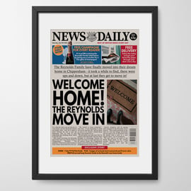 Personalised Housewarming Gift Newspaper