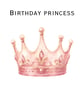 Pink Birthday Cards - personalised or standard print