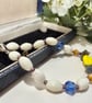 Colourful glass bead bracelet with extender chain.  - Image 5