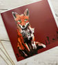 Fox Greetings Card Autumnal Woodland Creatures  - Image 4
