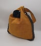 Medium reversible yellow and green knot bag.  - Image 9