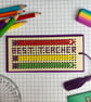 Cross Stitch Best Teacher Bookmark Kit - Thoughtful Teacher Gift