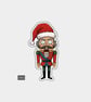 Unique Funny Christmas Sticker Xmas Decal For Adults - Nutcracker