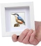Nuthatch, little 3D fabric nuthatch picture framed, nuthatch gift - Image 2