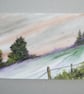 miniature art landscape watercolour painting ( ref FA 12 P7 )