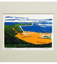Rhossili Bay Linocut - Image 2