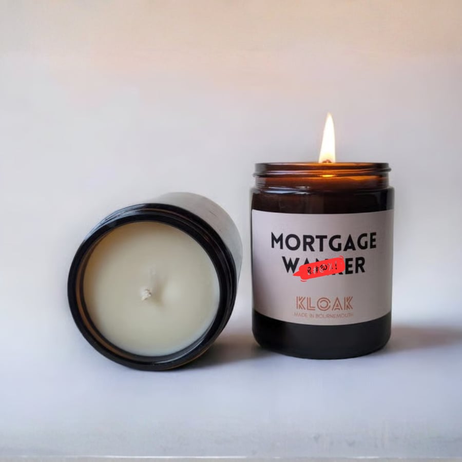 Mortgage W-nker Funny Candle: Housewarming Gift