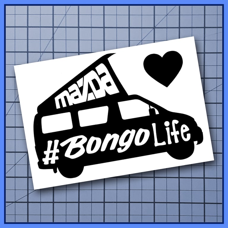 Mazda Bongo Van Life  Car Van Sticker Decal Bumper vinyl