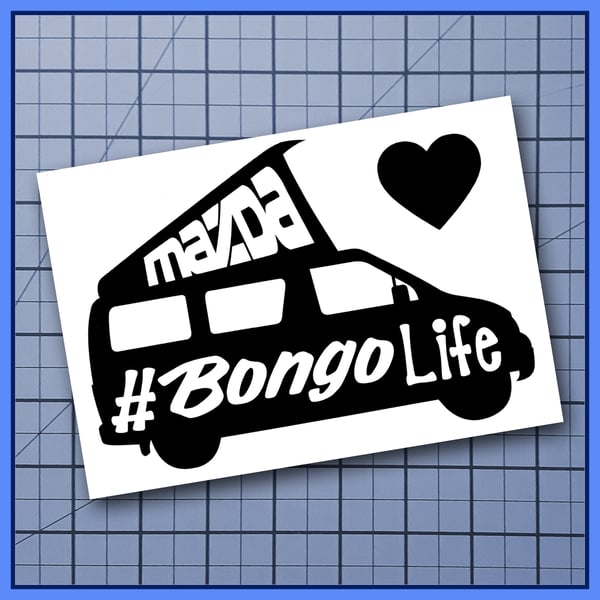 Mazda Bongo Van Life  Car Van Sticker Decal Bumper vinyl