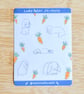 Lady Peter bunny rabbit  Illustrated sticker sheet - Image 1