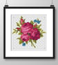207A - Victorian Flowers The Pink Rose cross stitch pattern (PDF counted chart) - Image 3