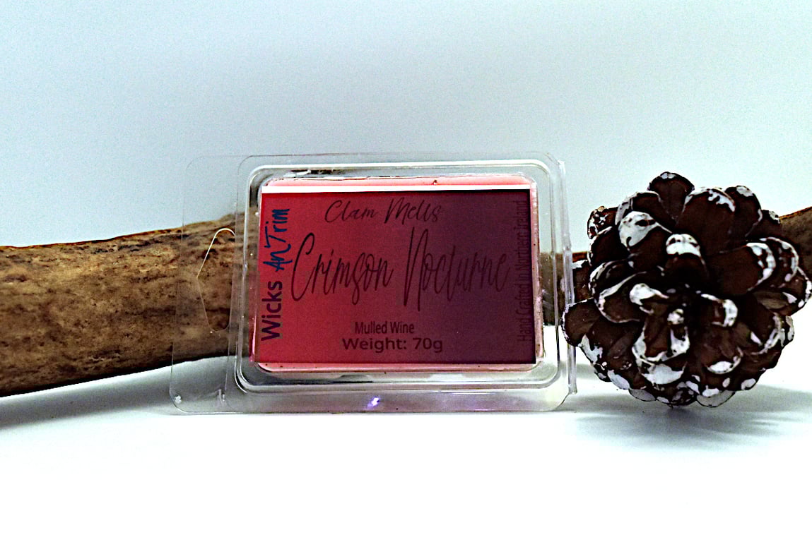Crimson Nocturne Soy Wax Highly Scented Clam Melts