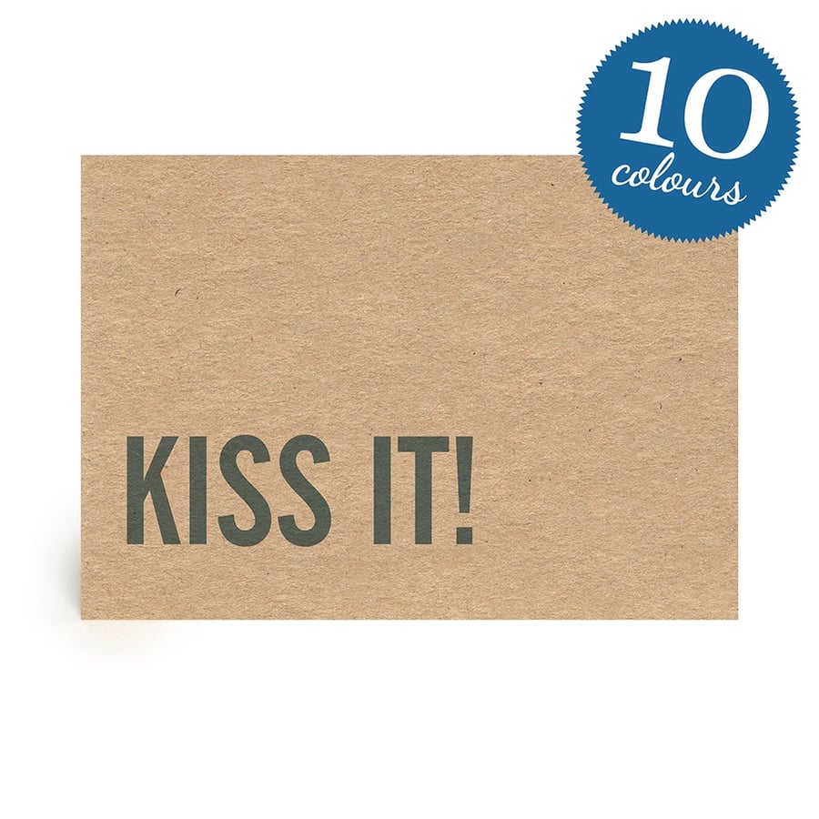 Kiss It Handmade Valentine, Wedding, Engagement and Anniversary Card