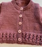 Baby cardigan with patterned border - Image 3