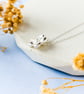Buttercup Pendant - Recycled Silver Flower Necklace - Image 2