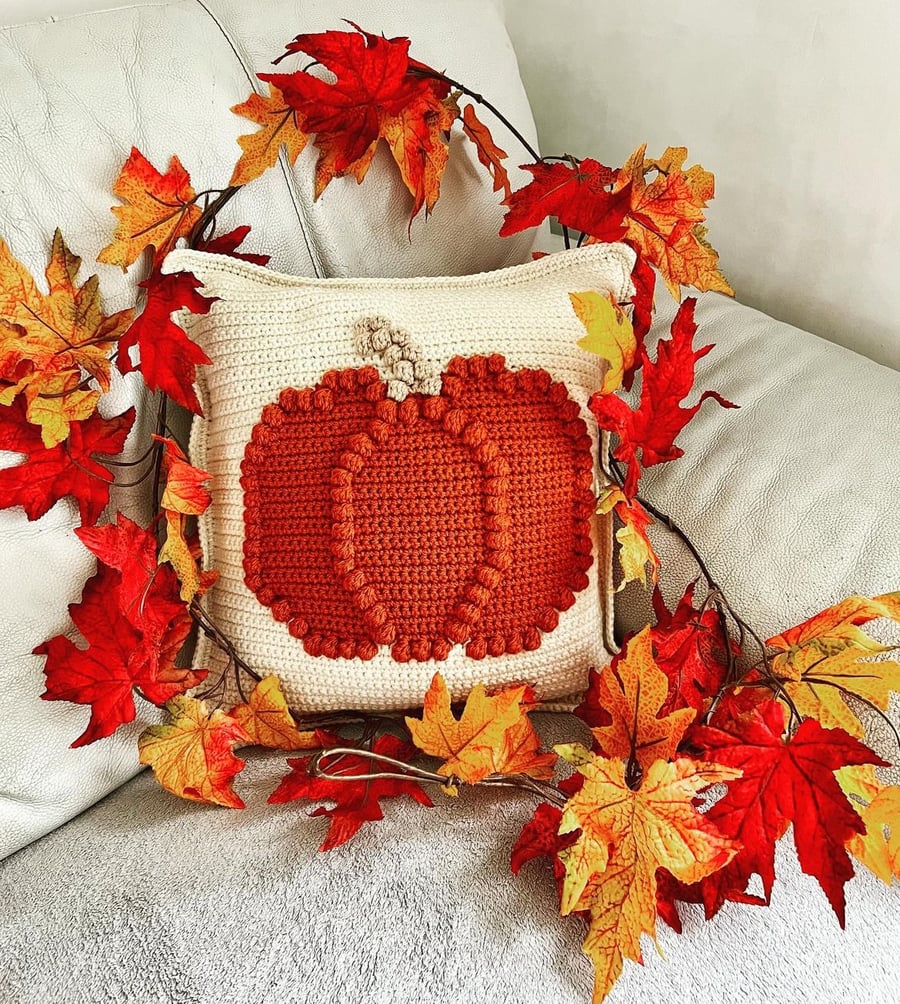 Pumpkin cushion