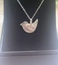 Handmade Sterling Silver 925 Bird Pendant Necklace & Chain - Image 3