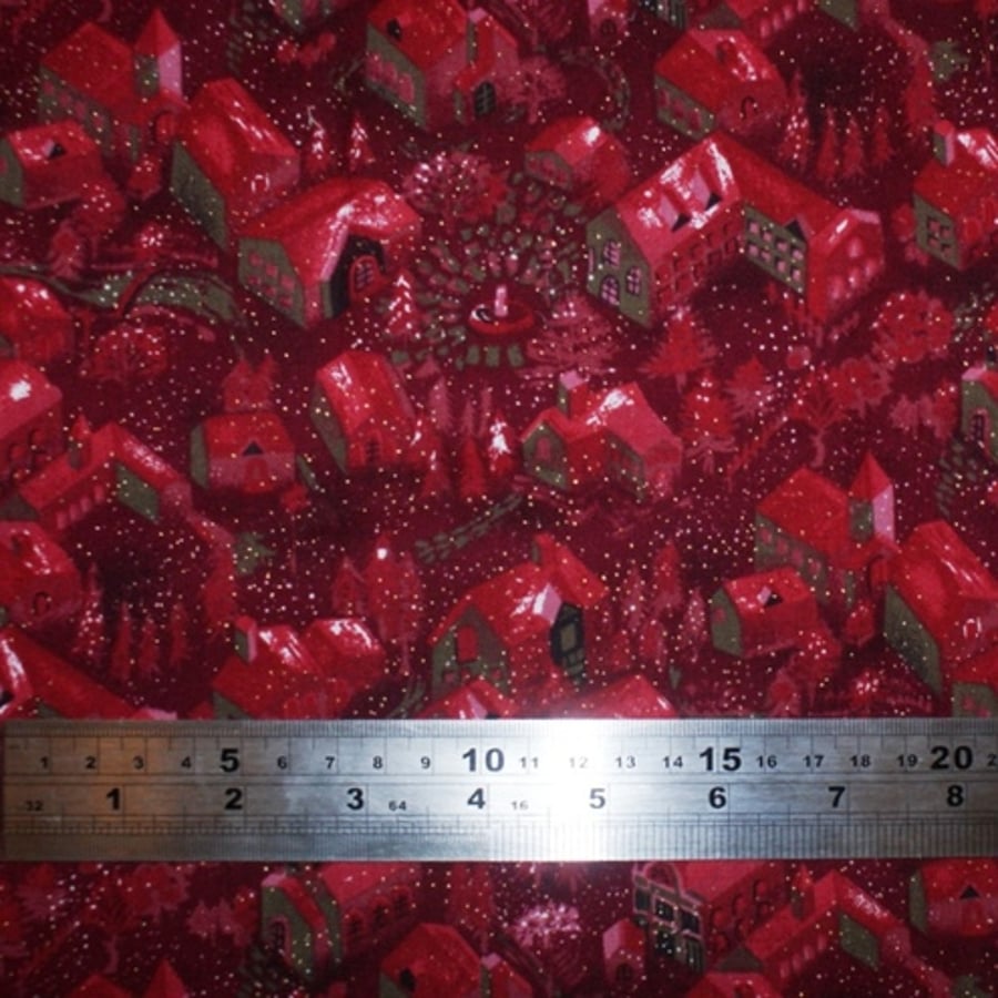 1 fat quarter 100% cotton Christmas print