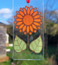 Stained Glass retro flower suncatcher - Image 2