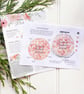 DAISY BURST 3" Hoop Embroidery Kit - Home Sweet Home - flowers pink peach beads  - Image 4