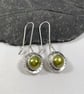 Sterling silver and green pearl earrings - Image 7