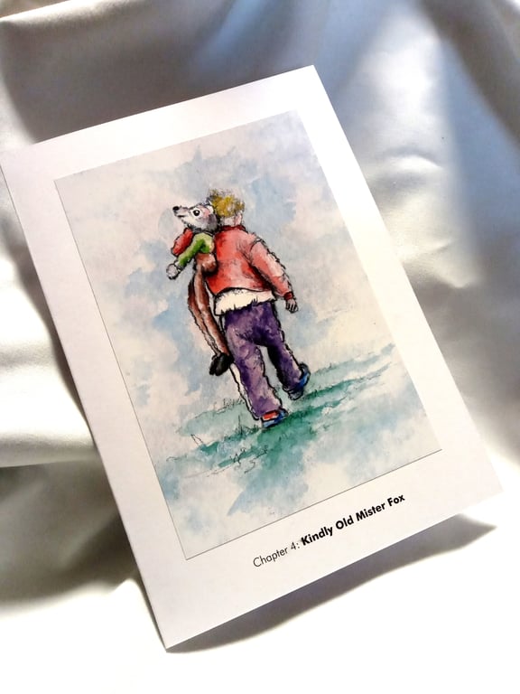 original hand painted print of a Sussex child printed Greeting Card for charity