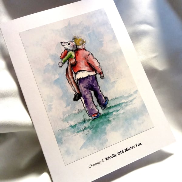 original hand painted print of a Sussex child printed Greeting Card for charity