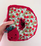 Handmade Personalised Strawberry Letter Cushion - Nursery Decor Initial